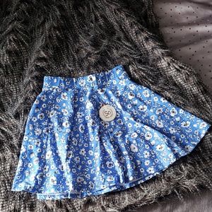 Floral Skater Mini Skirt